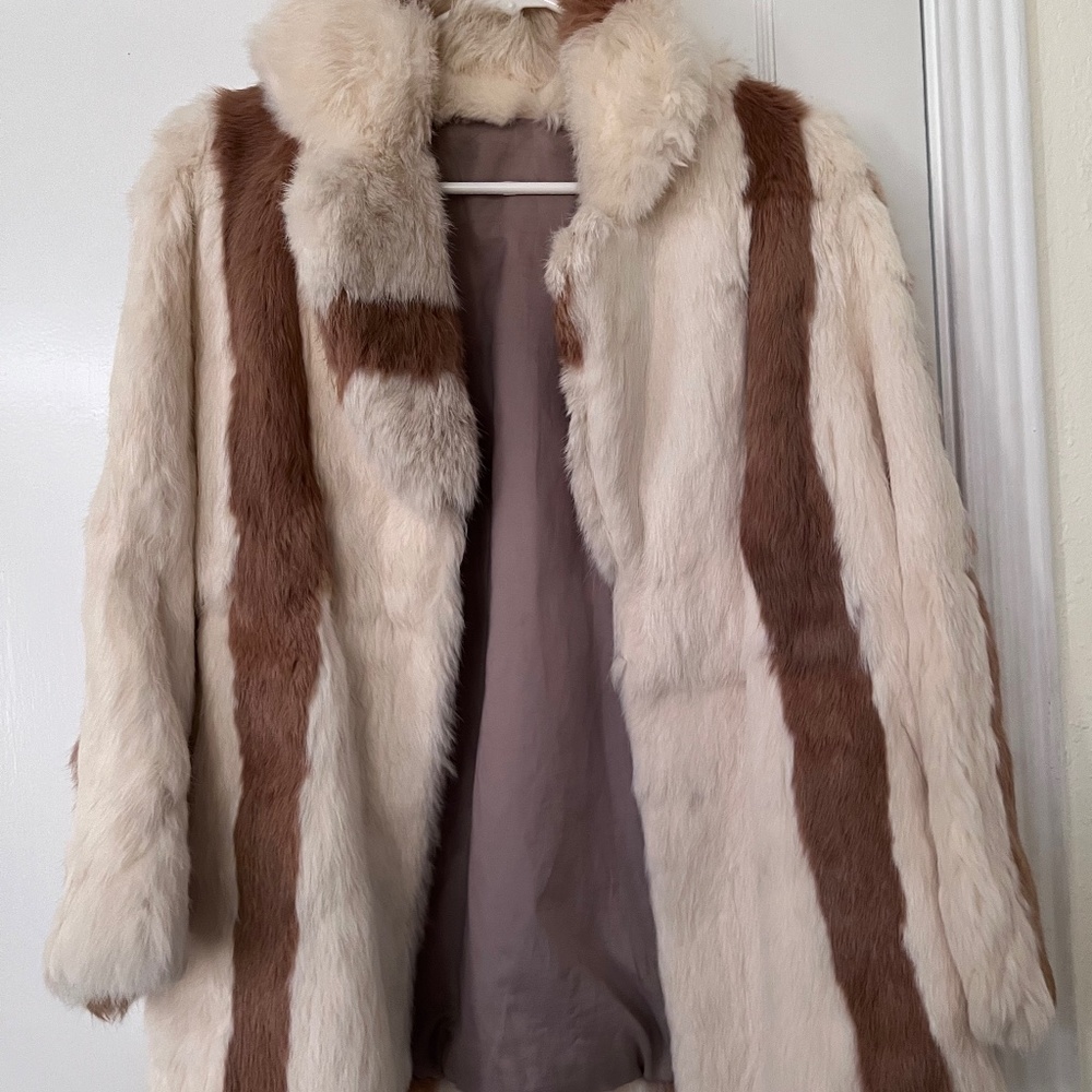 Real Rabbit Fur Jacket Small